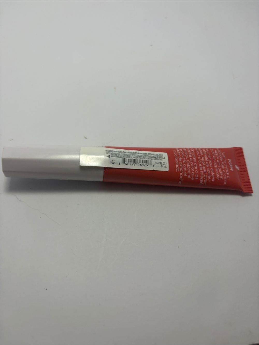 Sheer Red Lip Tint Tube with Slim Applicator